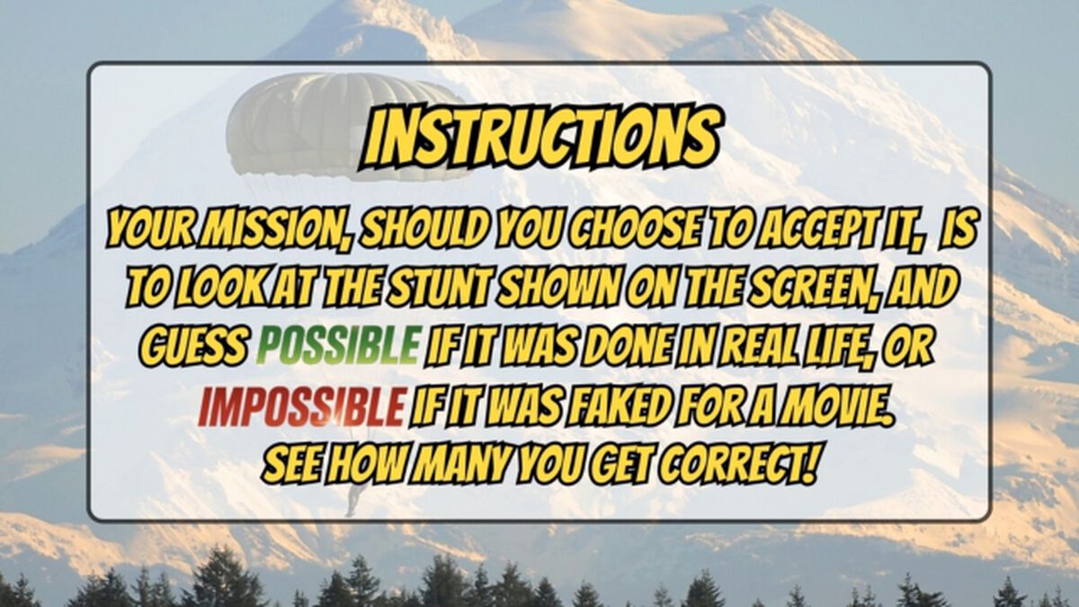 Mission: Possible image number null